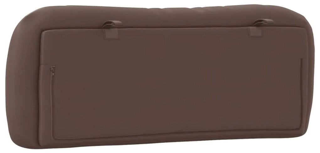 vidaXL Μαξιλάρι για Κεφαλάρι Hvar Καφέ 100 εκ. από Συνθετικό Δέρμα