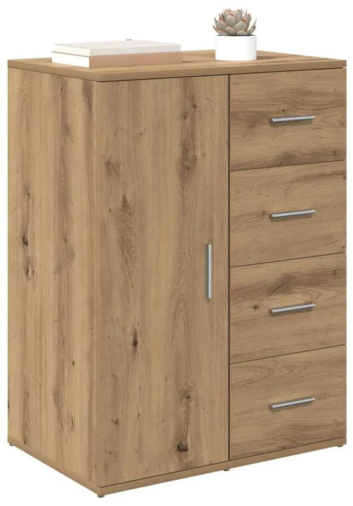 vidaXL Πλαϊνό γραφείο Artisan Oak 59 x 39 x 80 εκ. Επεξεργασμένο ξύλο