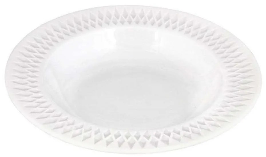 Πιάτο Βαθύ Diamante PRPW430002 Φ23cm White Oriana Ferelli® Porcelain