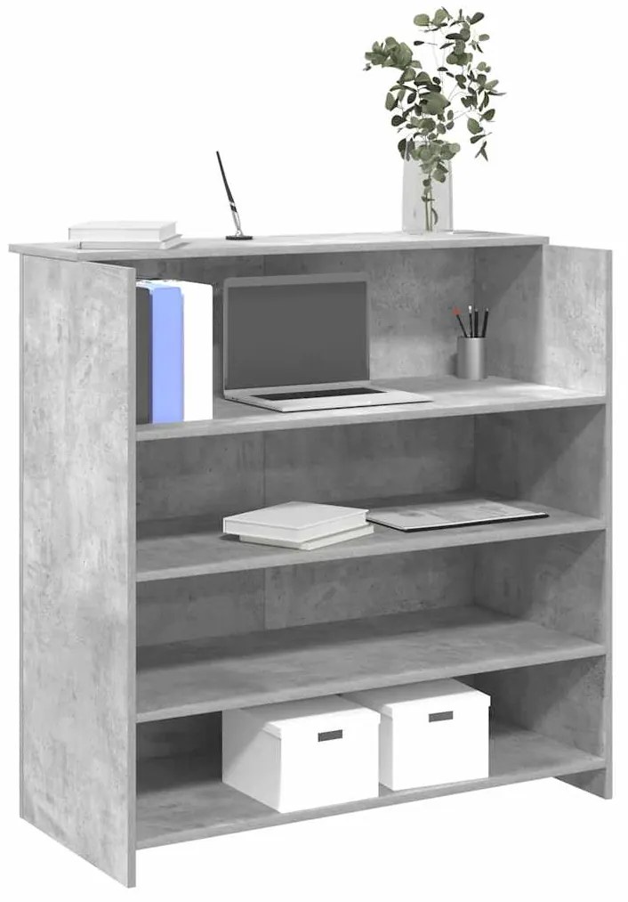 vidaXL Γραφείο υποδοχής 100x50x103,5 εκ. Επεξεργασμένο Ξύλο