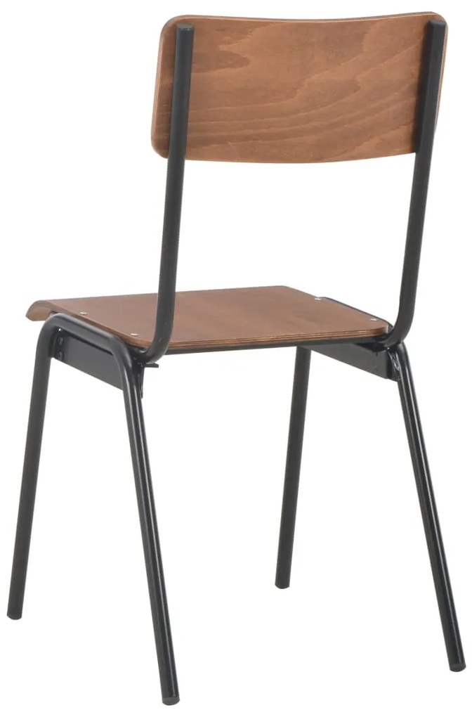 vidaXL Καρέκλες Τραπεζαρίας 6 τεμ. Καφέ από Κόντρα Πλακέ