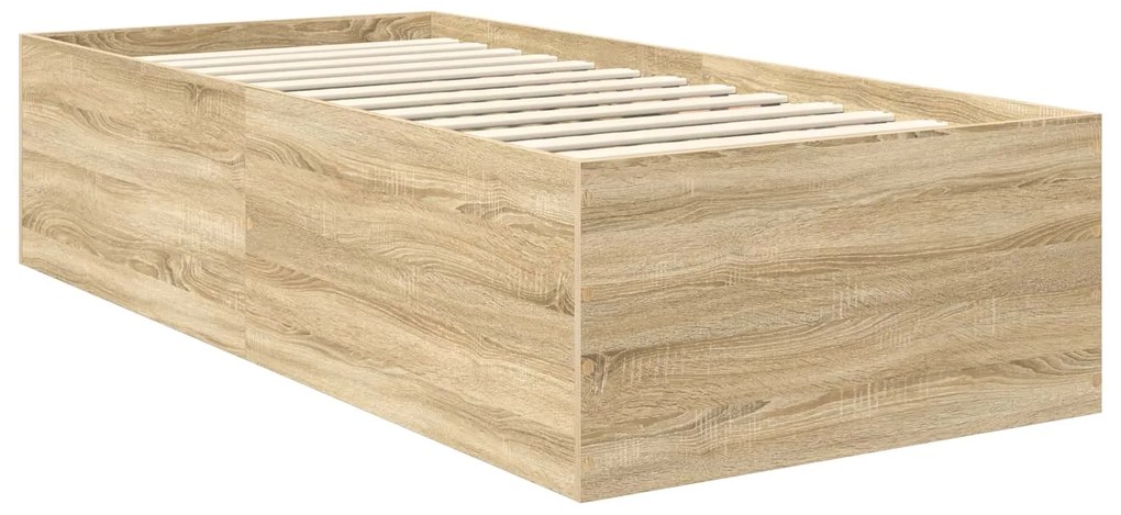 vidaXL Σκελετός Κρεβατιού Δρύς Sonoma 90 x 200 cm Επεξεργασμένο ξύλο