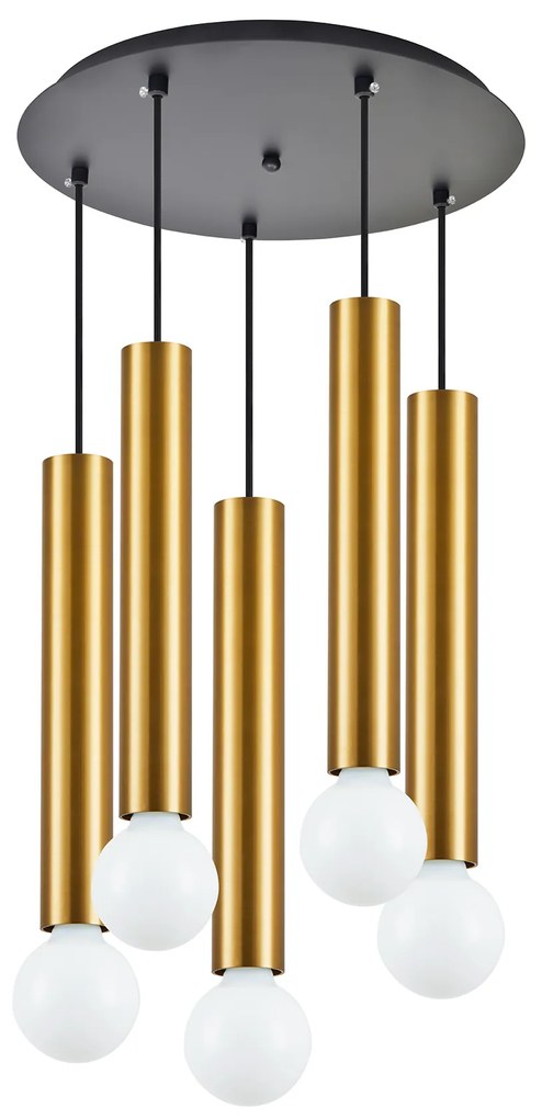 SE21-GM-5-5BL ADEPT TUBE GOLD MATT Gold Matt Pendant+ HOMELIGHTING 77-8683