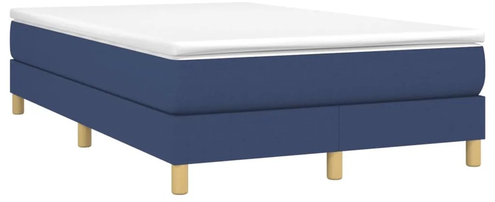 vidaXL Πλαίσιο κρεβατιού χωρίς στρώμα μπλε 120x200cm ύφασμα