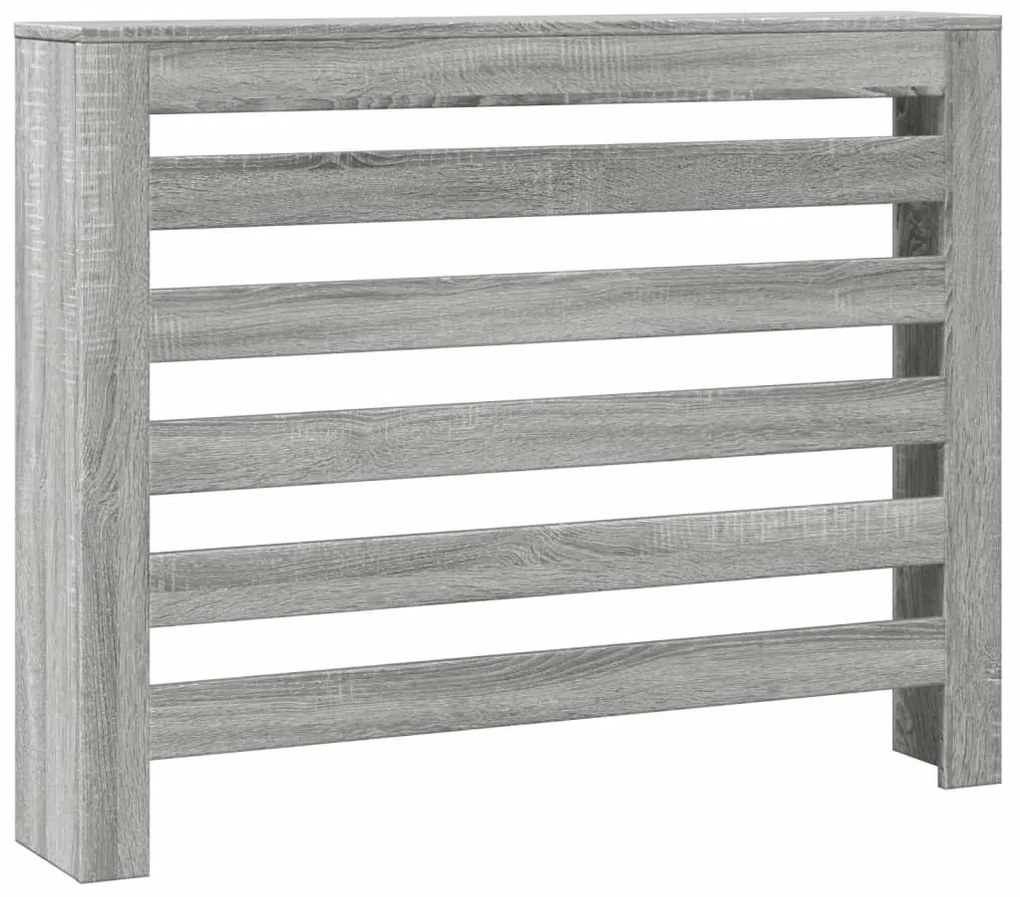 vidaXL Κάλυμμα Καλοριφέρ Γκρι Sonoma 104x20x82εκ Επεξεργασμένο Ξύλο