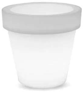 Φωτιζόμενη Γλάστρα E27 IP65 RGBW 6500K Magnolia 45 LUMMG045OFNW New Garden-LUMMG045OFNW-Λευκό LUMMG045OFNW