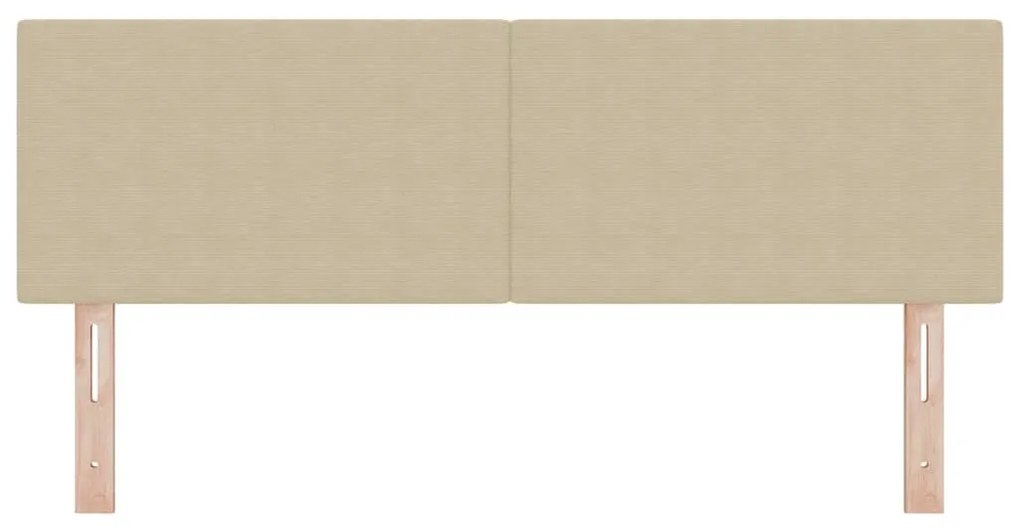 vidaXL LED κεφαλάρι με φώτα λωρίδας LED Γκρι Πράσινο 144 cm ύφασμα