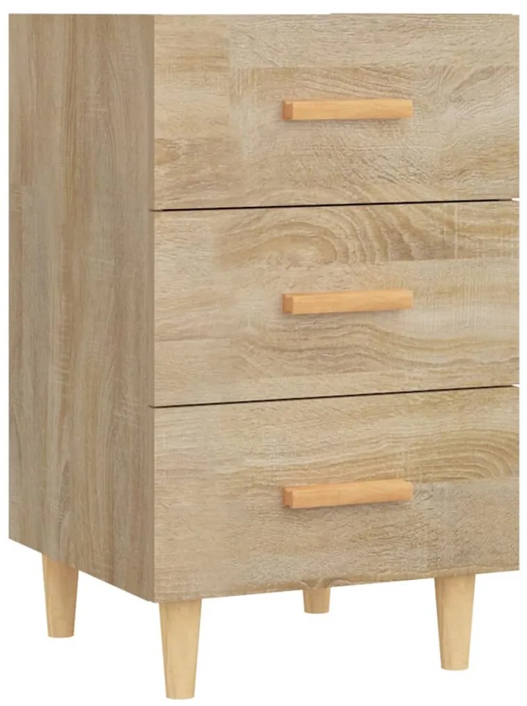 vidaXL Κομοδίνο Sonoma Δρυς 40 x 40 x 66 εκ. από Επεξεργασμένο Ξύλο