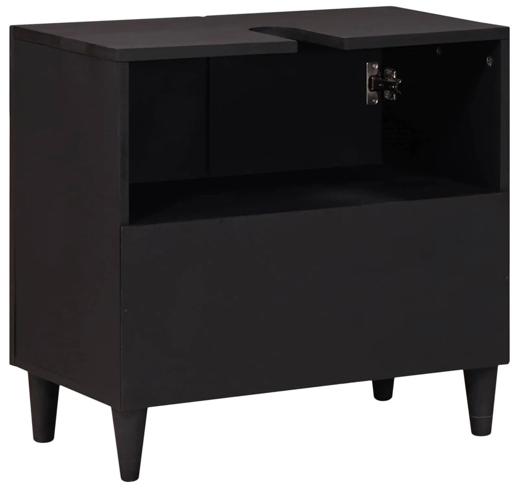 vidaXL Ντουλάπι νιπτήρα Πολύχρωμο 62 x 33 x 58 εκ. Στερεό ξύλο μάνγκο