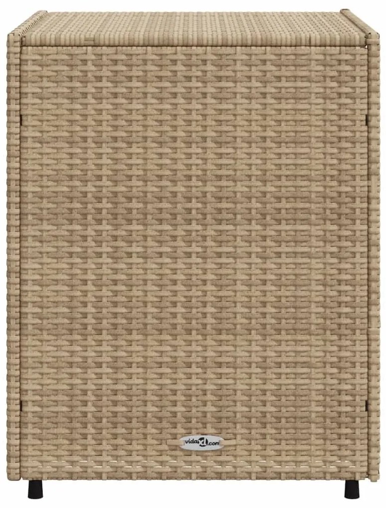 Ντουλάπι Αποθήκευσης Κήπου Beige 55x59x69 εκ. Συνθετικό Ρατάν - Μπεζ