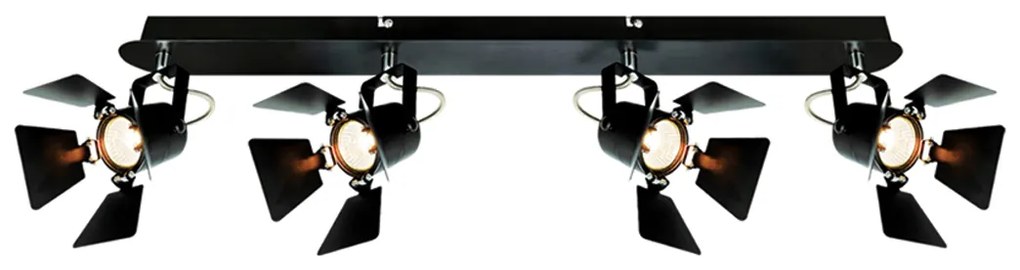 Σποτ Πολύφωτο Homelighting Mystic 77-2210 Black