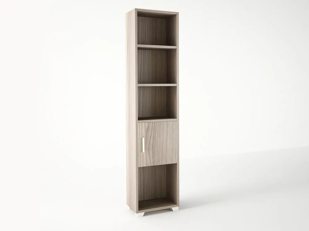 Intrahome Βιβλιοθήκη σε χρώμα σταχτί 40x30x180 Intrahomesa-00652317