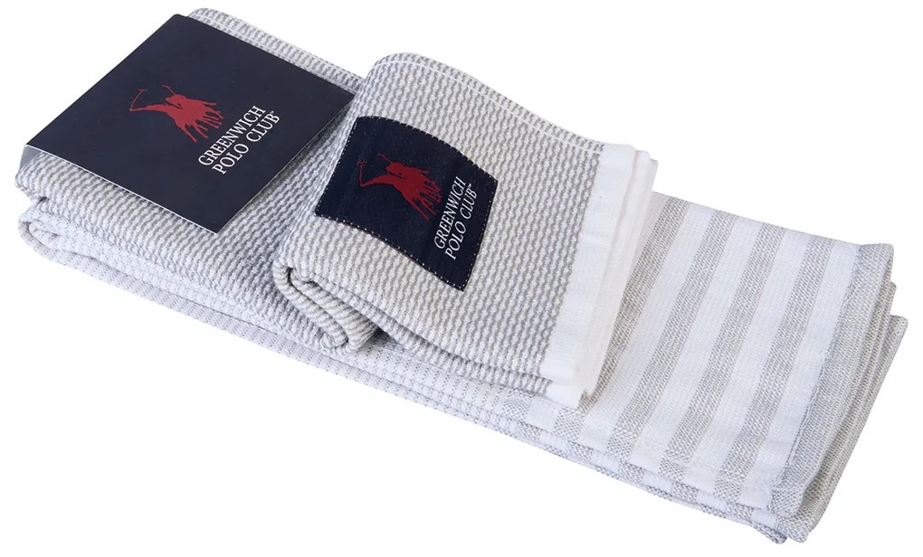 Πετσέτες Κουζίνας (Σετ 2τμχ) Greenwich Polo Club Essential 2710 Grey
