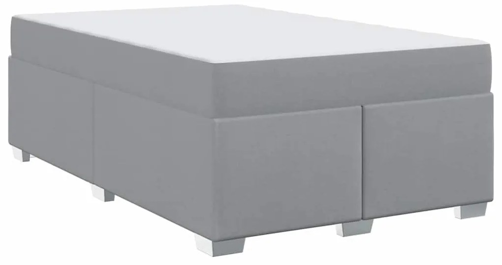 vidaXL Σκελετός Κρεβατιού Άλλο Ανοιχτό γκρι 120 x 190 cm ύφασμα