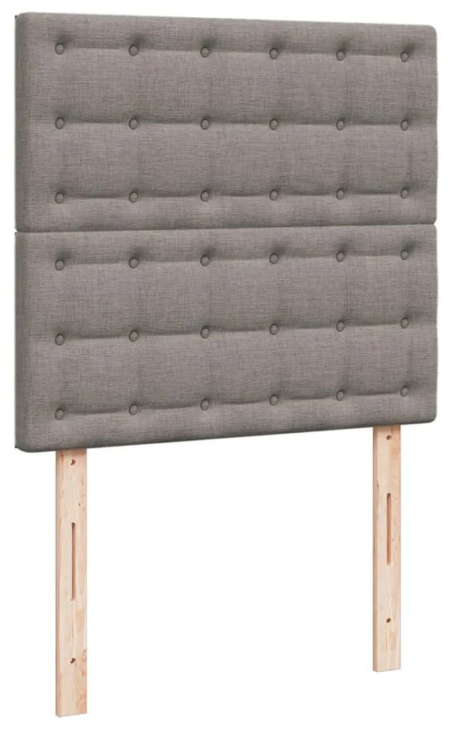 ΚΡΕΒΑΤΙ BOXSPRING ΜΕ ΣΤΡΩΜΑ TAUPE 90X190 ΕΚ.ΥΦΑΣΜΑΤΙΝΟ 3291541