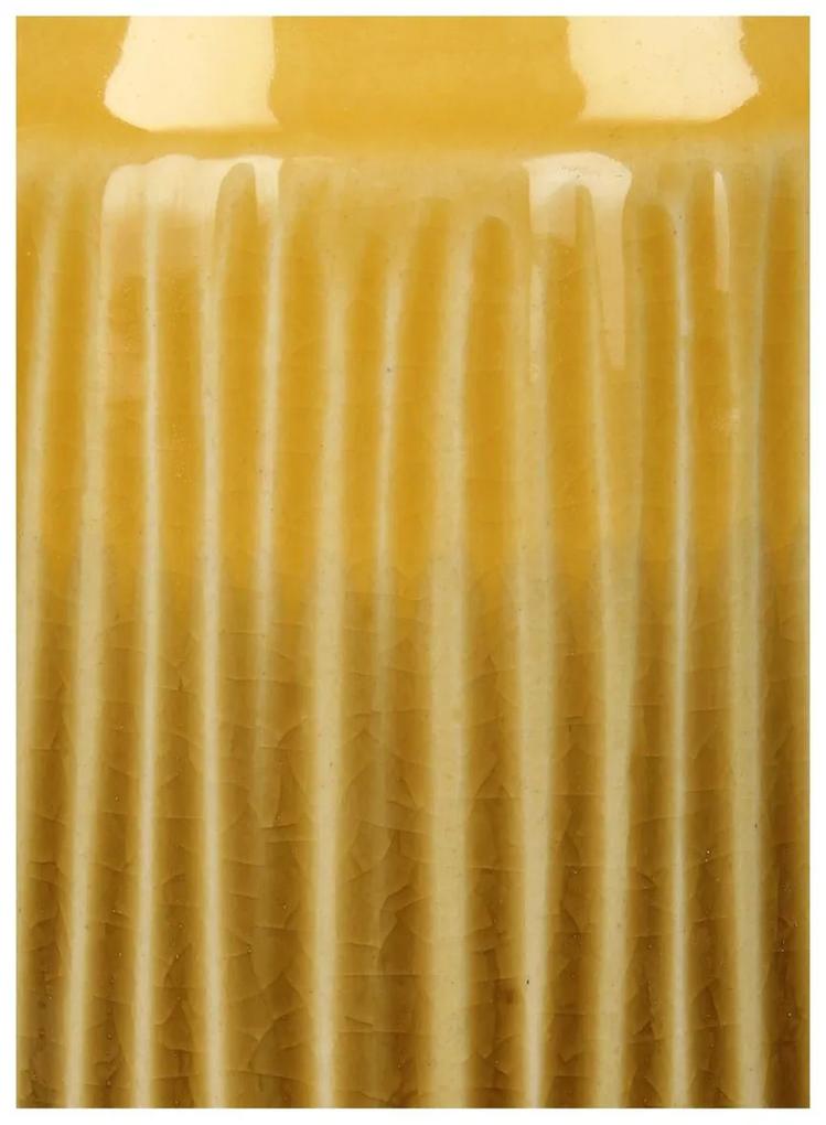 Βάζο Κίτρινο Κεραμικό 12.7x12.7x17.8cm - Κεραμικό - 05152213