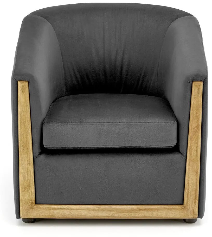 Πολυθρόνα Houston 1423, Γκρι, 71x71x72cm, 17 kg, Ταπισερί, Πόδια: Πλαστική ύλη | Epipla1.gr