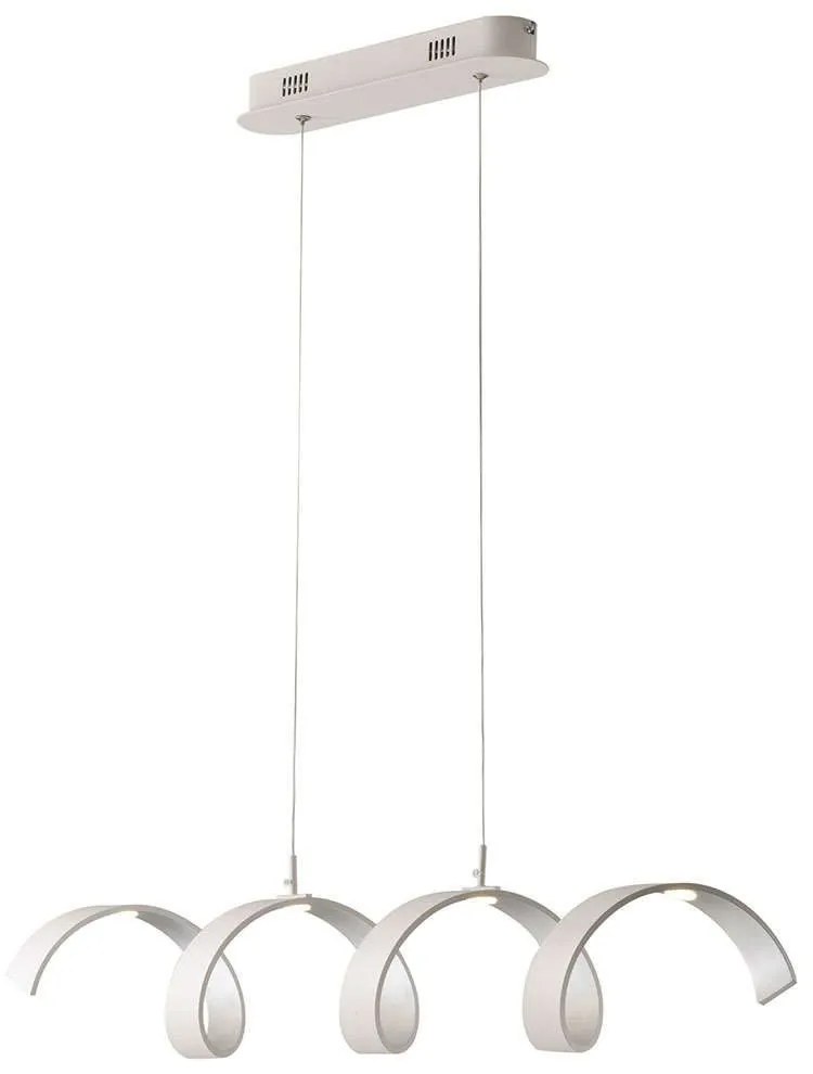 Φωτιστικό Οροφής - Ράγα Led-Helix-S4 Bco 20W 4000Κ1600lm White Luce Ambiente Design Αλουμίνιο