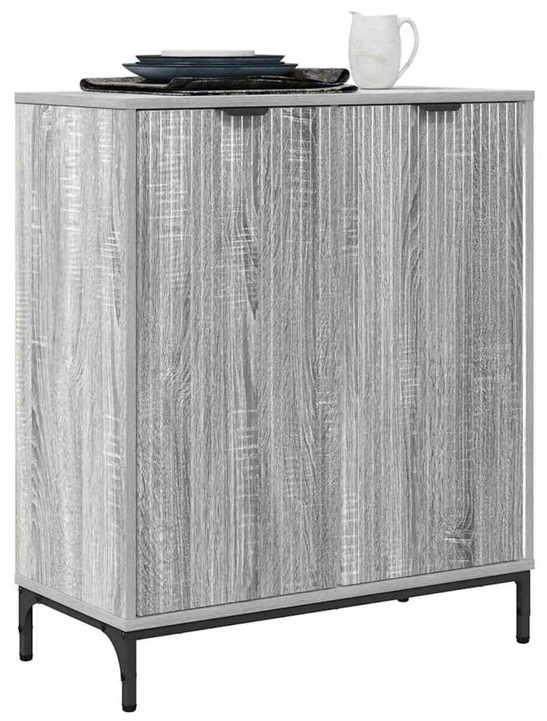 vidaXL Πλαϊνό γραφείο Γκρίζο Σονομα 69,5 x 33 x 82 εκ.