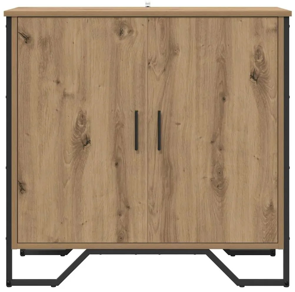 vidaXL Πλαϊνό γραφείο artisan δρυς 78 x 35.5 x 74.5 εκ.