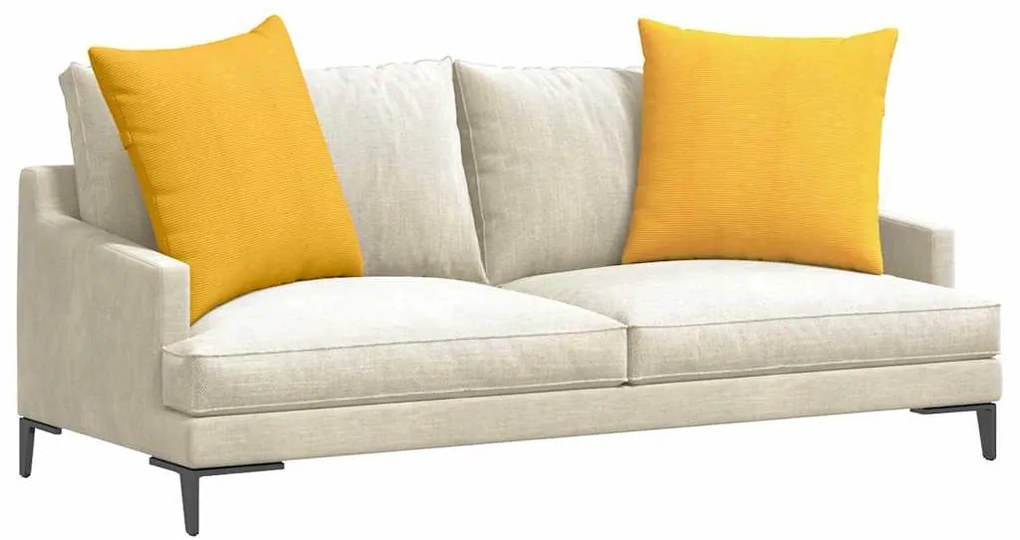 vidaXL Μαξιλάρι Καναπέ 2 pcs Απαλό Κίτρινο 80 x 80 cm