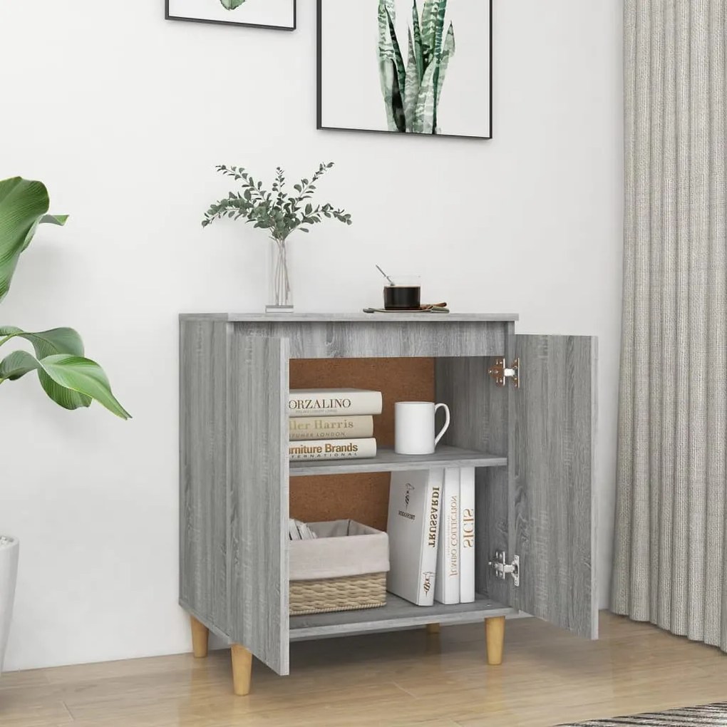 vidaXL Ντουλάπι Γκρι Sonoma 60 x 35 x 70 εκ. από Επεξεργασμένο Ξύλο