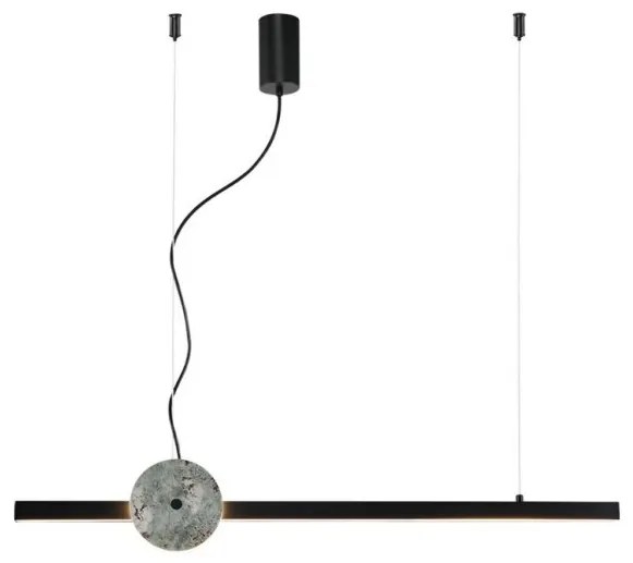 Κρεμαστό Φωτιστικό Οροφής LED 24W IP20 3000K Anais 4300900 Viokef 4300900 Μαύρο
