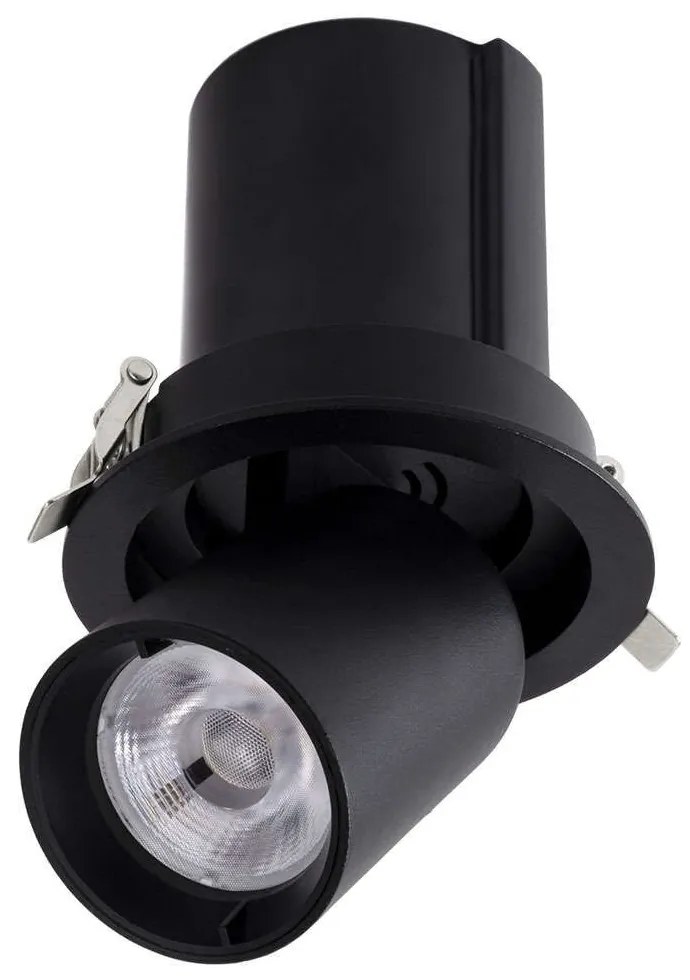 Φωτιστικό Οροφής - Σποτ Χωνευτό Virgo-M 60308 12W Led Φ11x11,5cm Black GloboStar