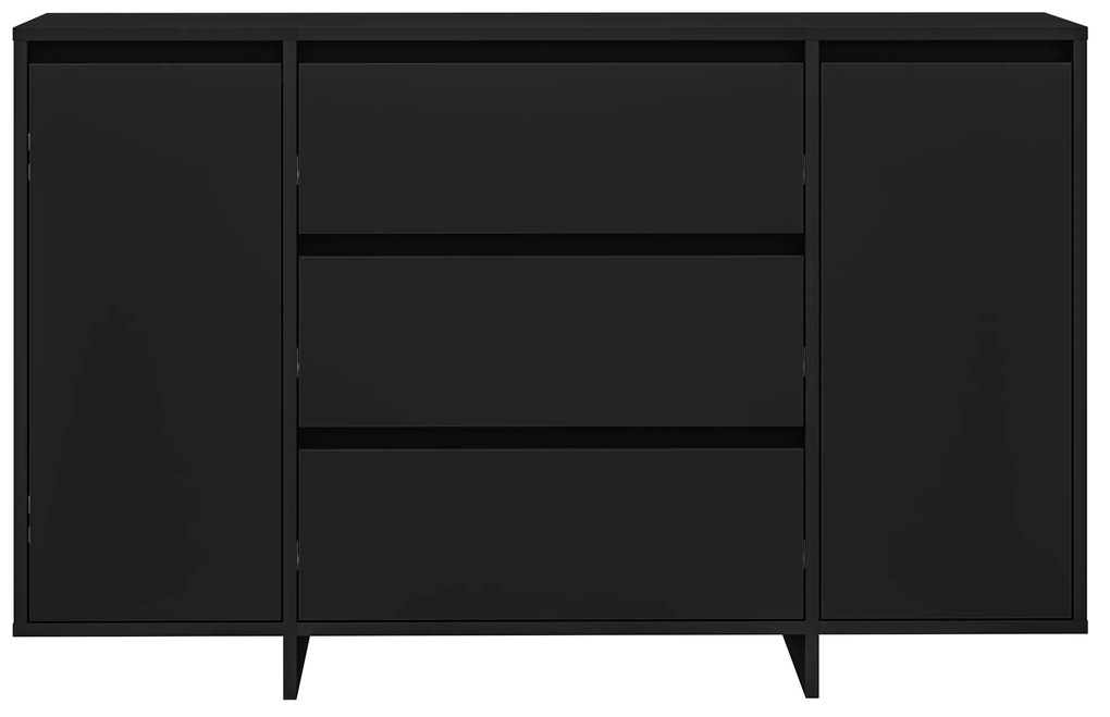 vidaXL Μπουφές Μαύρος 120x41x75 εκ. Επεξεργασμένο ξύλο