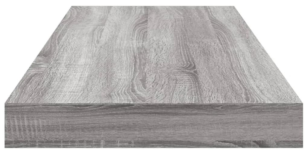 Ράφια Τοίχου 4 τεμ. Γκρι Sonoma 60x10x1,5 εκ. Επεξεργ. Ξύλο - Γκρι