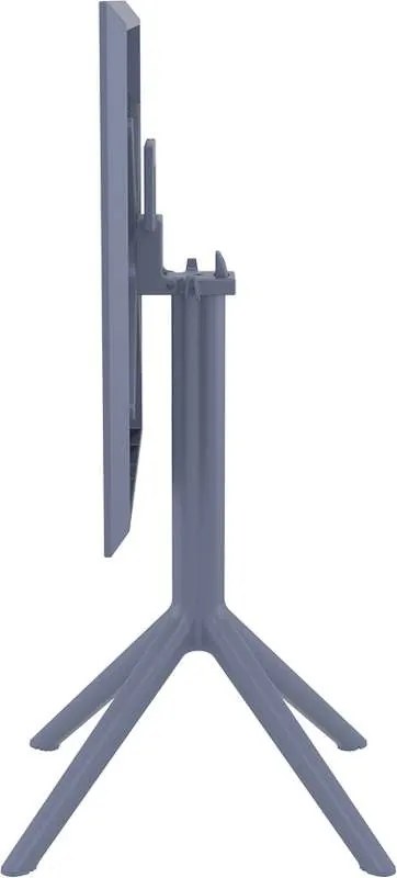 Τραπέζι Πτυσσόμενο Sky 60Χ60X74Εκ. Dark Grey