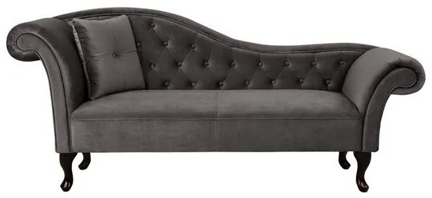 ΑΝΑΚΛΙΝΔΡΟ T.CHESTERFIELD ΓΚΡΙ ΒΕΛΟΥΔΟ NIOVI  ΑΡ.ΜΠΡΑΤΣO 189x61x84Yεκ.