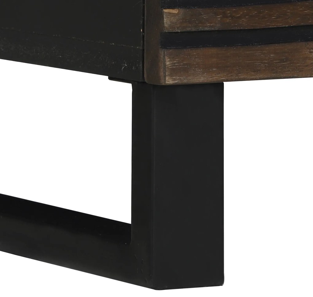 vidaXL Κομοδίνο, 40x33x46 εκ., Σταθερό Ξύλο Μάνγκο