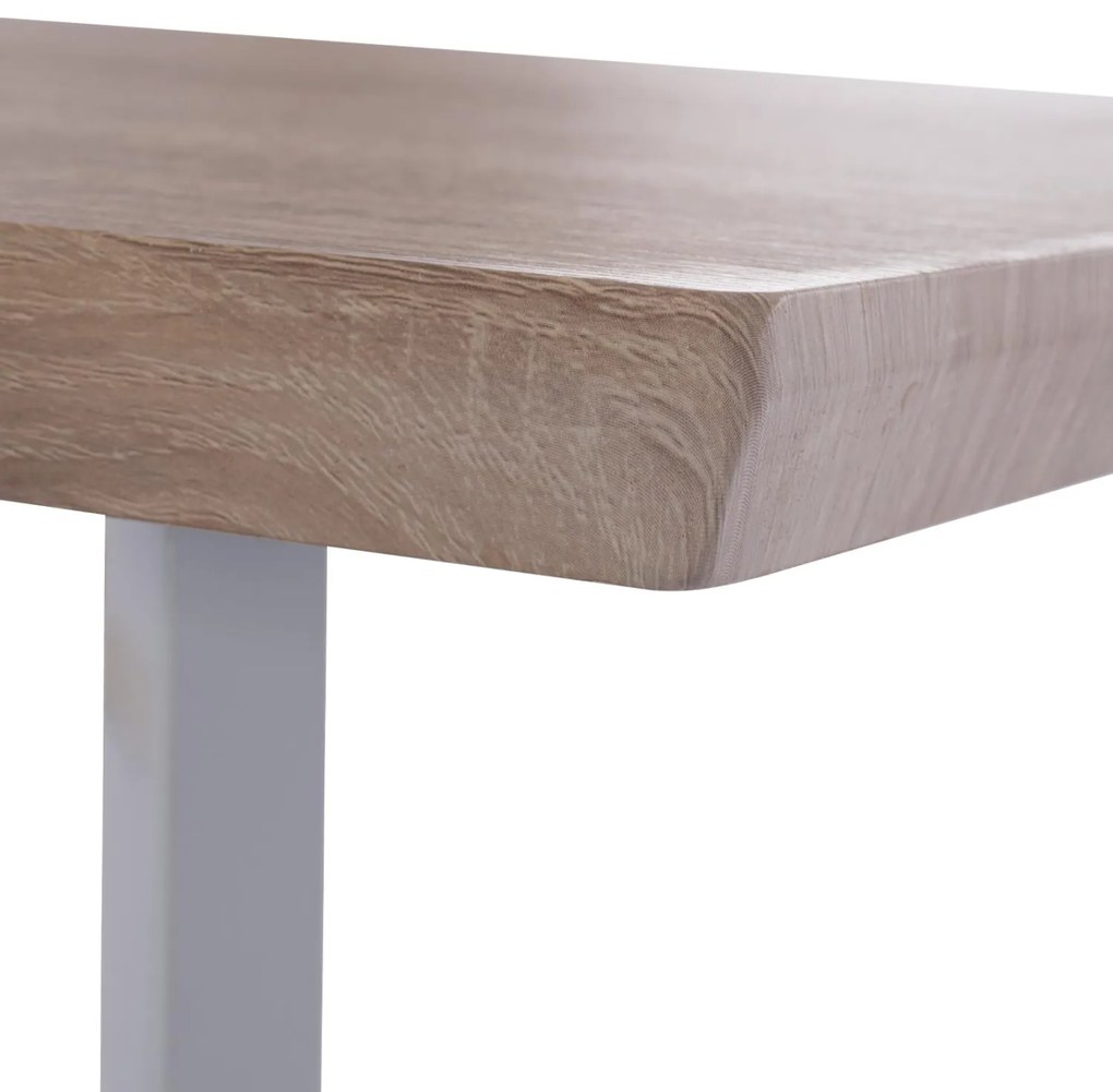 Τραπέζι τραπεζαρίας OFIRA Sonama με Λευκά πόδια 140x80x76εκ. 140x80x76 εκ.