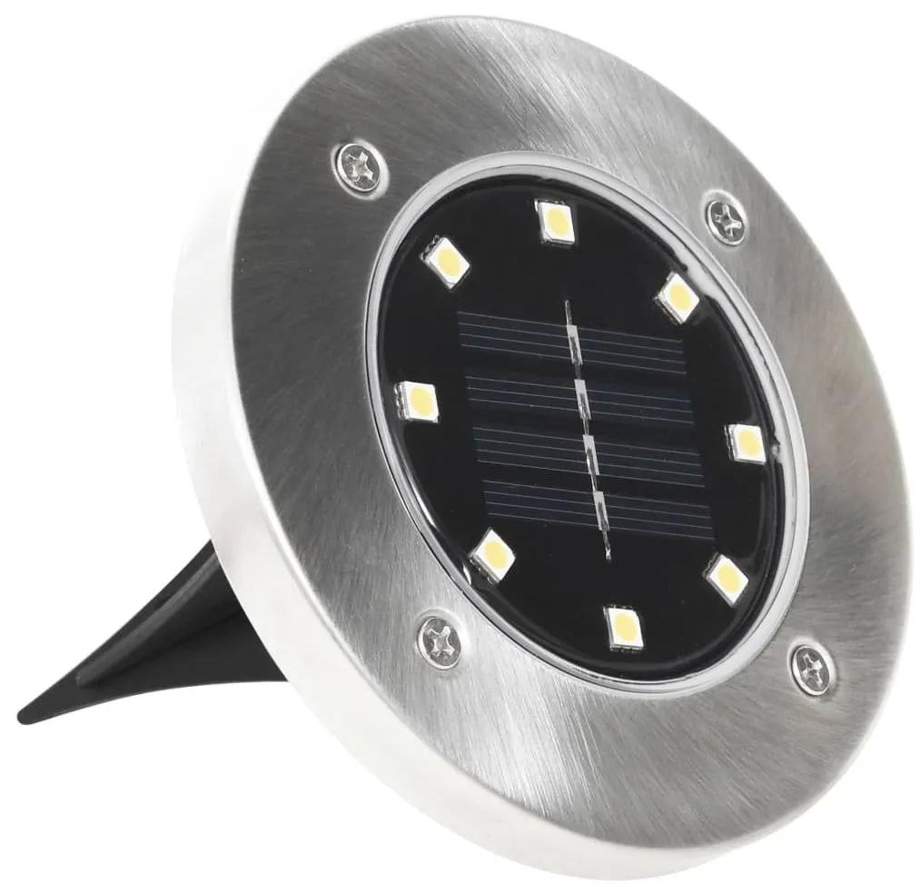 Σποτ Ηλιακά Χωνευτά - Καρφωτά LED 8 τεμ. Θερμό Λευκό - Λευκό