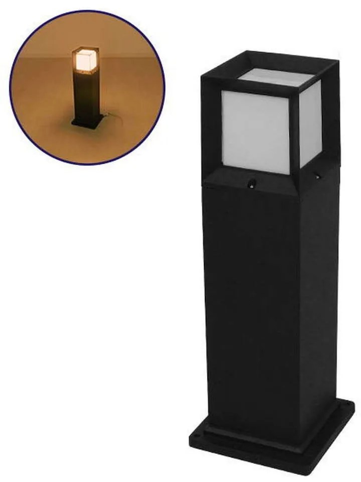 Φωτιστικό Δαπέδου 12143 Με Βάση 1xE27 15x15x58cm Black GloboStar