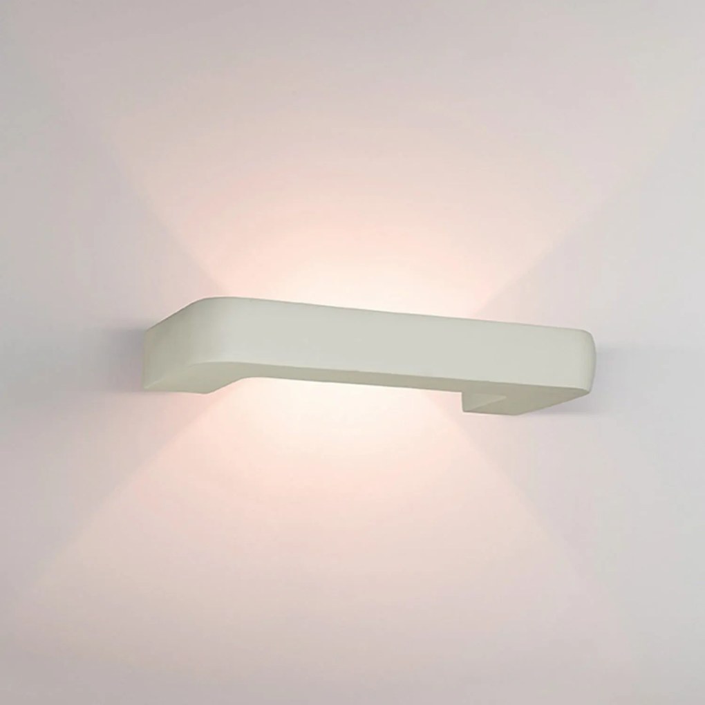 Φωτιστικό Τοίχου - Απλίκα 180026 White Plaster