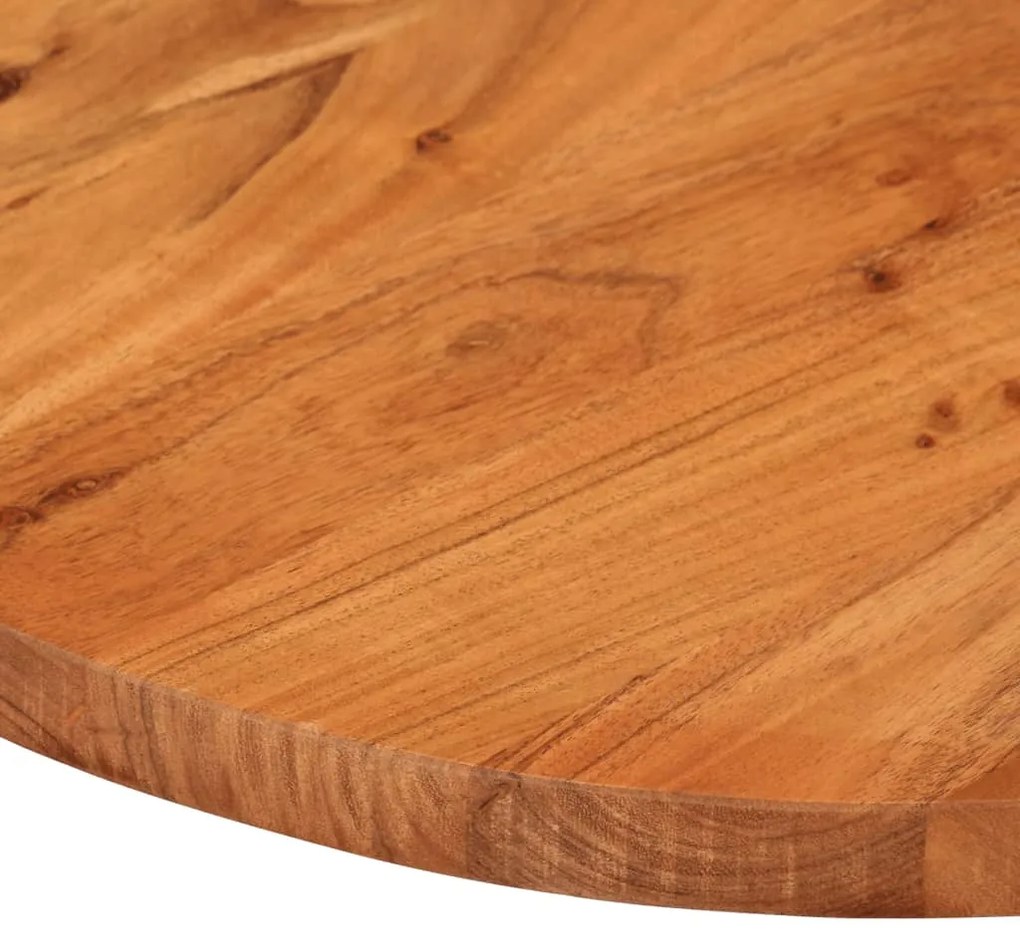 vidaXL Επιφάνεια Τραπεζιού Οβάλ 80x40x2,5 εκ. Μασίφ Ξύλο Ακακίας
