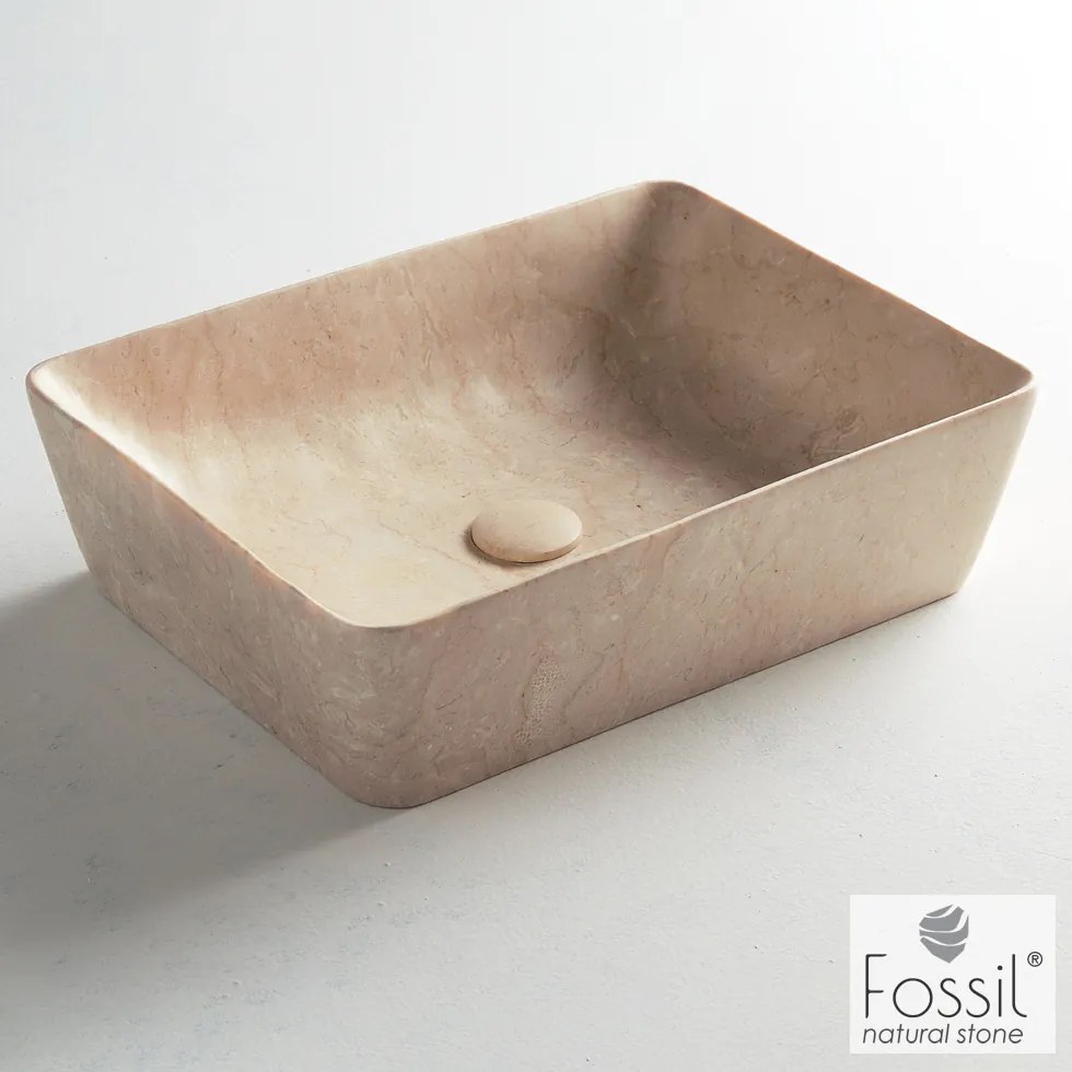 Μαρμάρινος νιπτήρας Fossil II-Mpez-50 x 40 εκ.