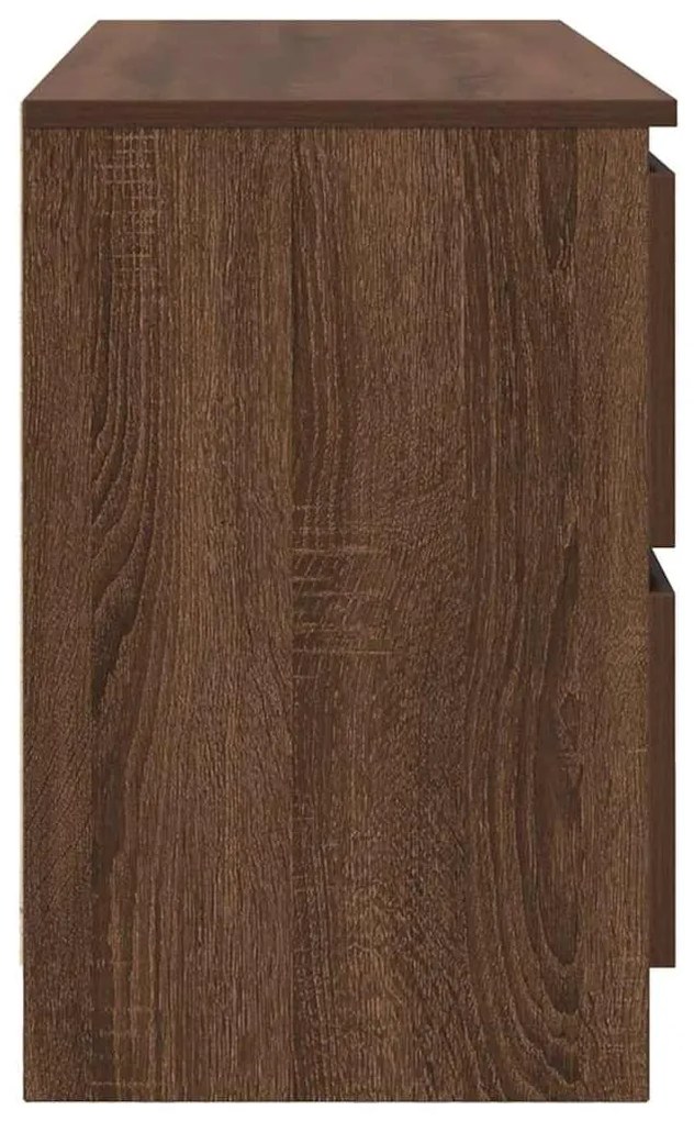 vidaXL Έπιπλο Τηλεόρασης Καφέ Δρυς 100x35x54 εκ. Επεξ. Ξύλο