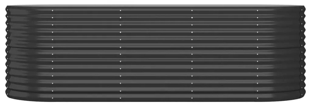 vidaXL Ζαρντινιέρα Ανθρακί 224x80x68 εκ Ατσάλι με Ηλεκτρ. Βαφή Πούδρας