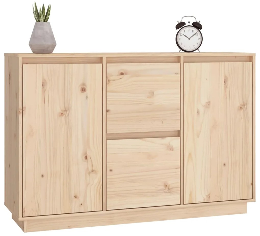 vidaXL Ντουλάπι 111 x 34 x 75 εκ. από Μασίφ Ξύλο Πεύκου
