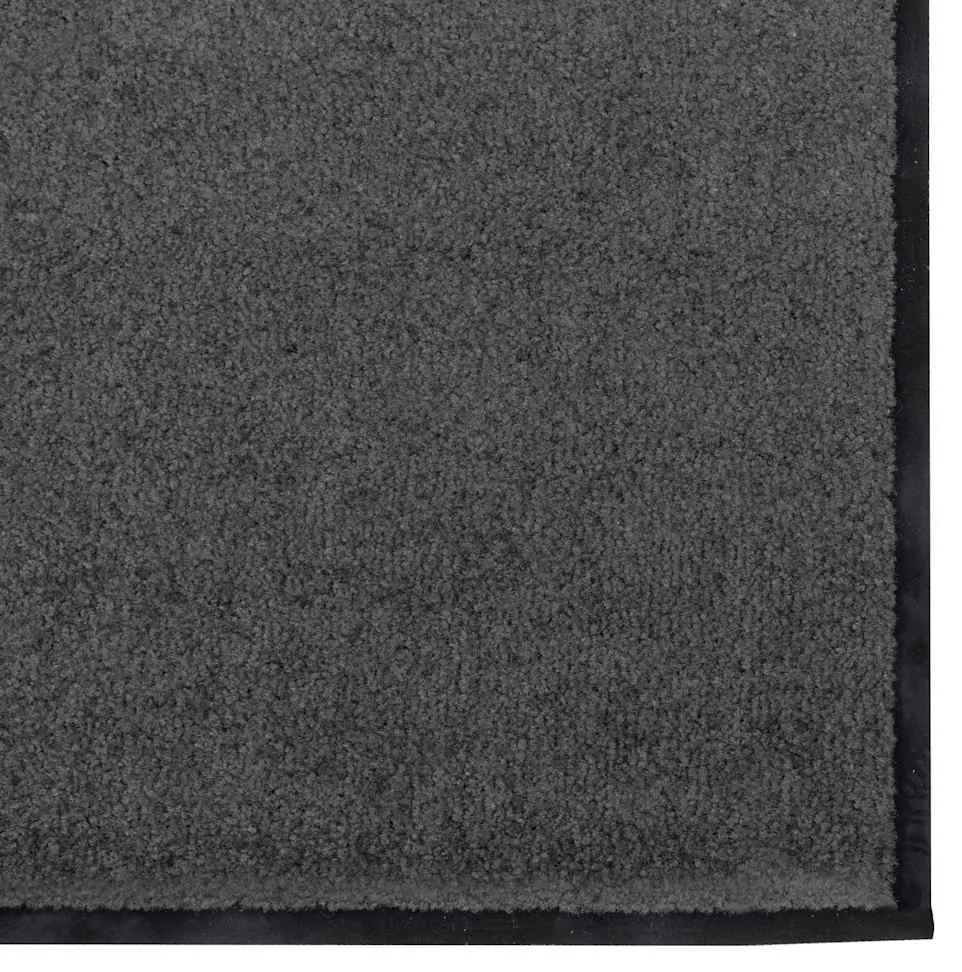vidaXL Χαλάκι Εξώπορτας Ανθρακί και Μαύρο 120 x 250 cm