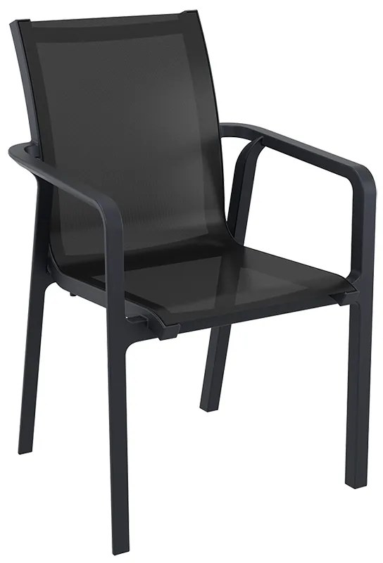 SIESTA PACIFIC ΠΟΛΥΘΡΟΝΑ BLACK/BLACK ΠΟΛ/ΝΙΟΥ 57X62X44/90εκ.20.0077