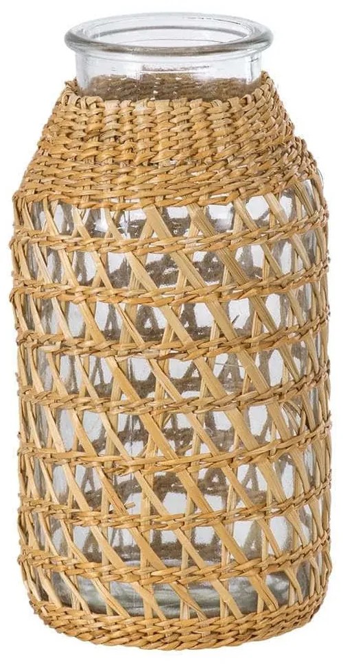 Βάζο Mandy 35627 Φ8,5x17,5cm Natural GloboStar Glass,Bamboo