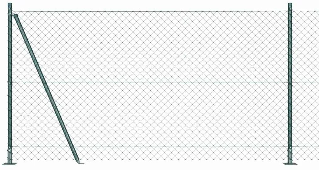 vidaXL Στύλος Περιφράξεων Πράσινο 25 x 1,2 μ (60 x 60 mm δίχτυ)