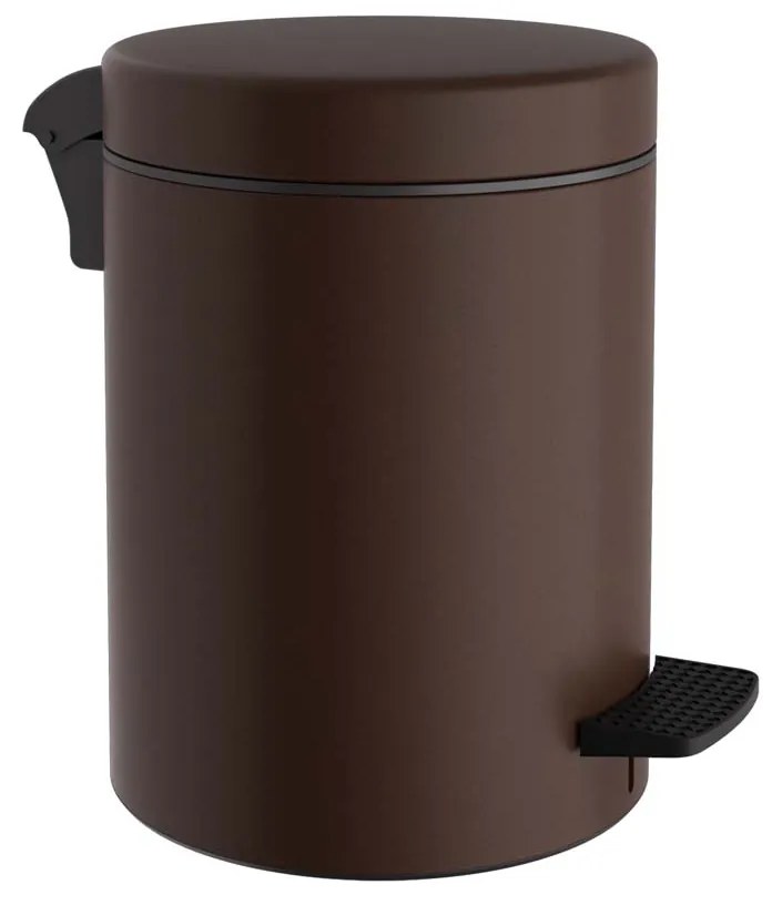 Κάδος Απορριμμάτων Μπάνιου (Φ20x28) Pam &amp; Co 5lt 96 Wenge Matte