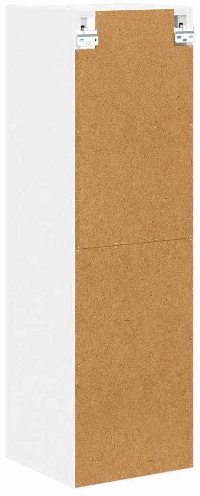 vidaXL Κρεμαστό ντουλάπι με αποθήκευση Riga Λευκό 30 x 29,5 x 100 εκ.