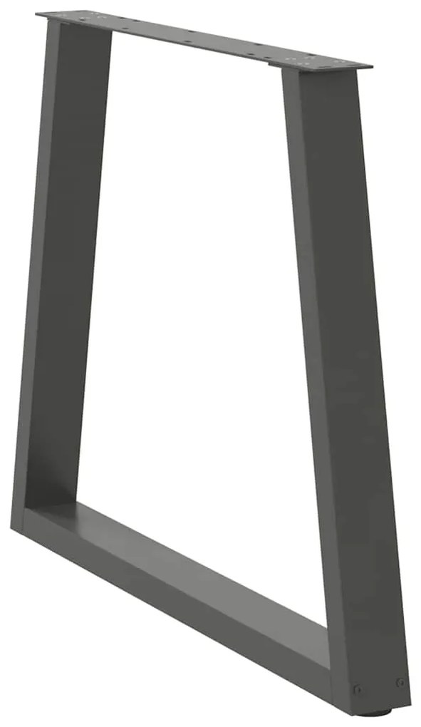 vidaXL Πόδια Τραπεζαρίας Σχήματος V 2 τεμ. Ανθρακί 70x(72-73,3) εκ. Ατσάλι
