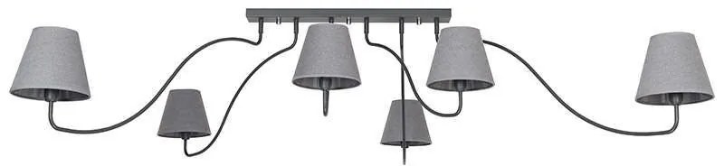 Φωτιστικό Οροφής SwIVel VI 6553 Graphite Nowodvorski Metal, Fabric